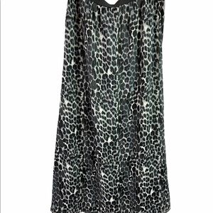 Express Cheetah Print Overlay Skirt Large